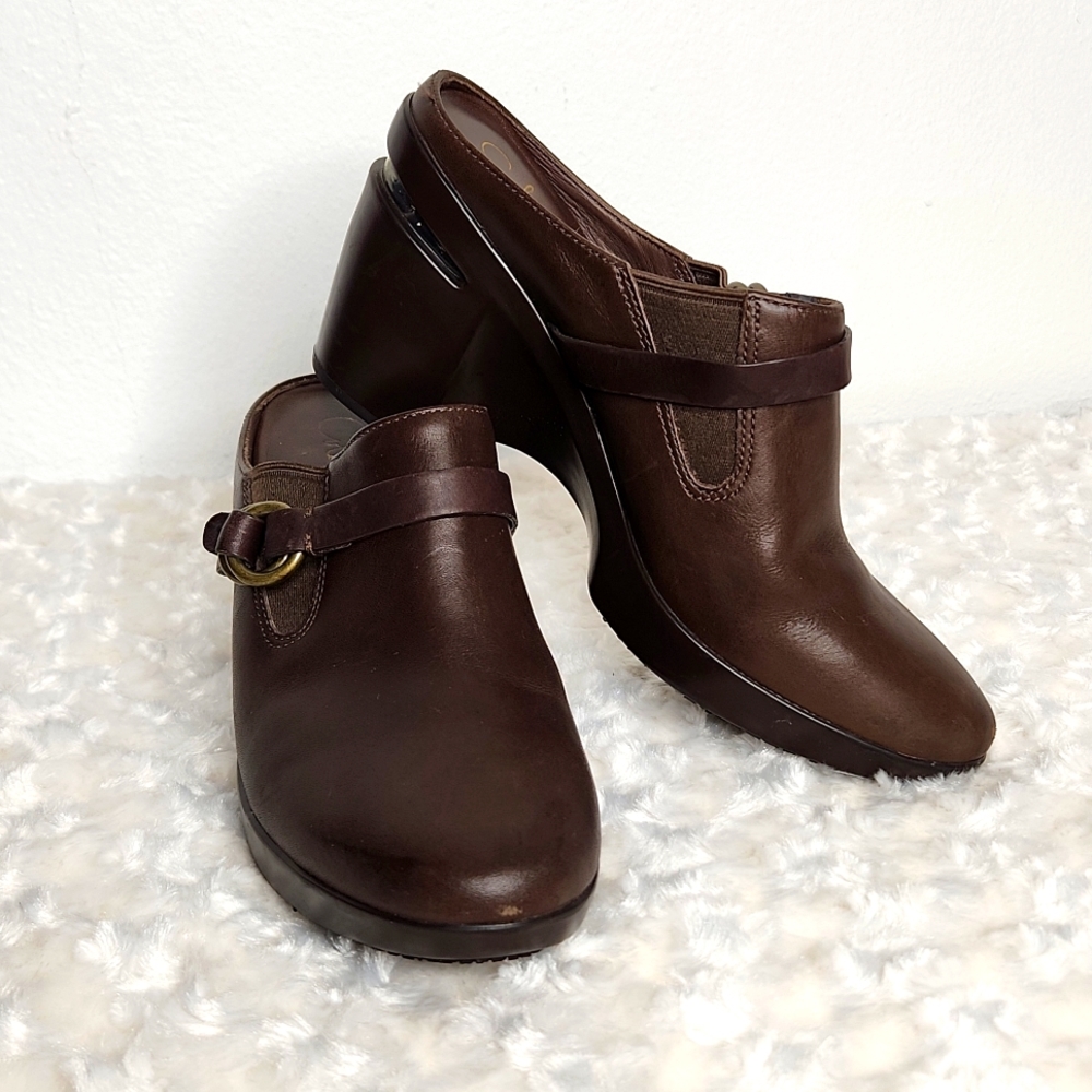 Y2K Cole Haan Leather City Slicker Clogs Vintage Nike Air